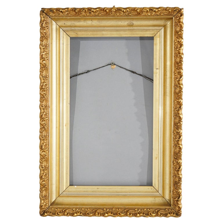 Antique Victorian Gold Giltwood Art Frame Circa 1890 For Sale at 1stDibs