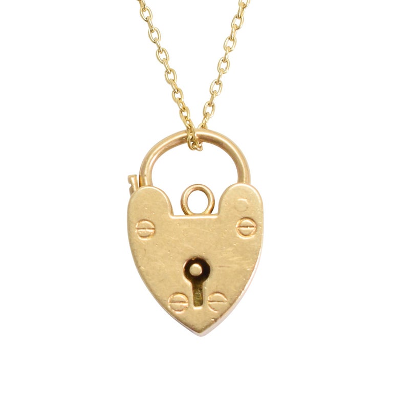 Antique Victorian Gold Heart Padlock at 1stDibs