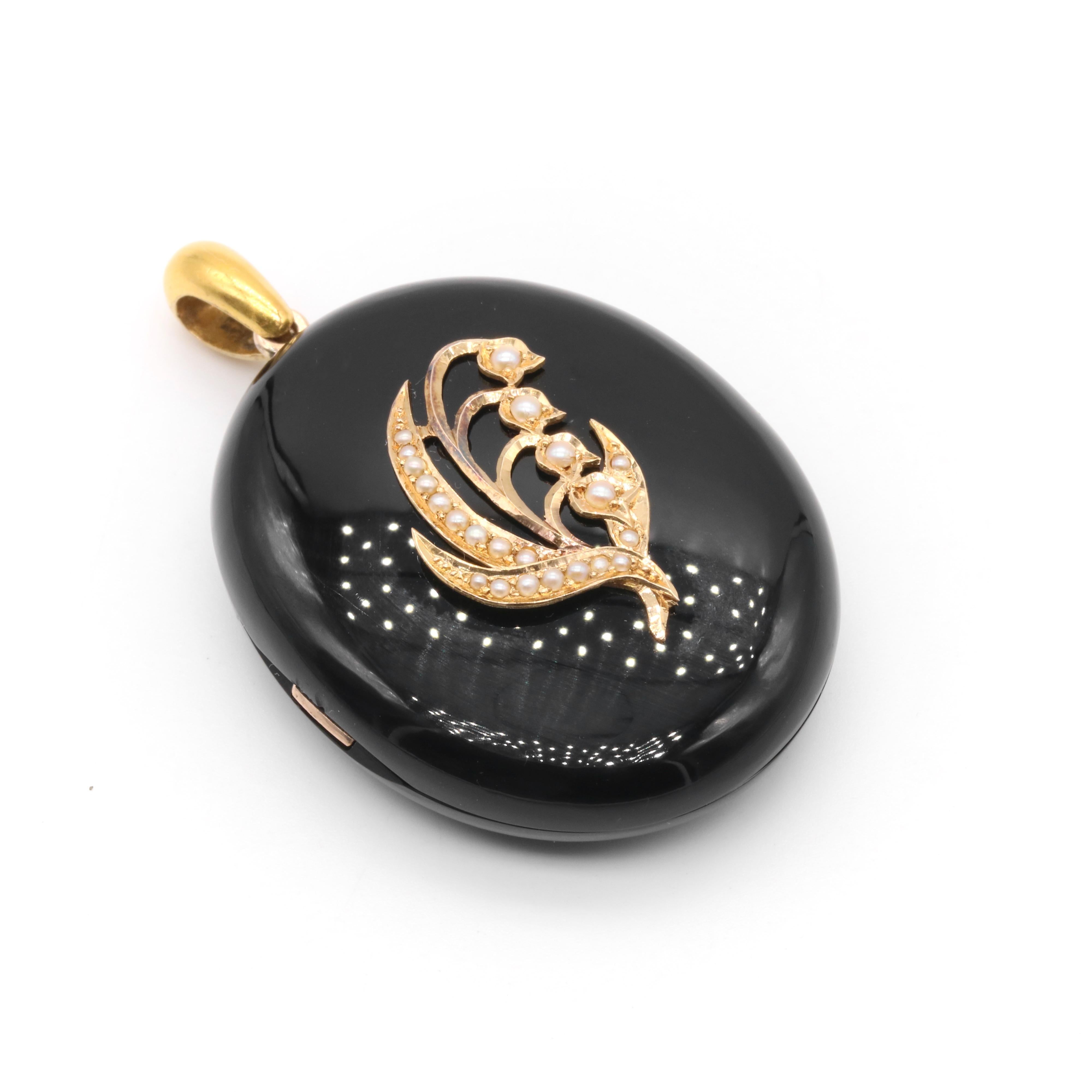 lily of the valley locket