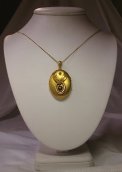 Antikes viktorianisches Goldarmband mit 16 Karat etruskischer Perle, um 1860