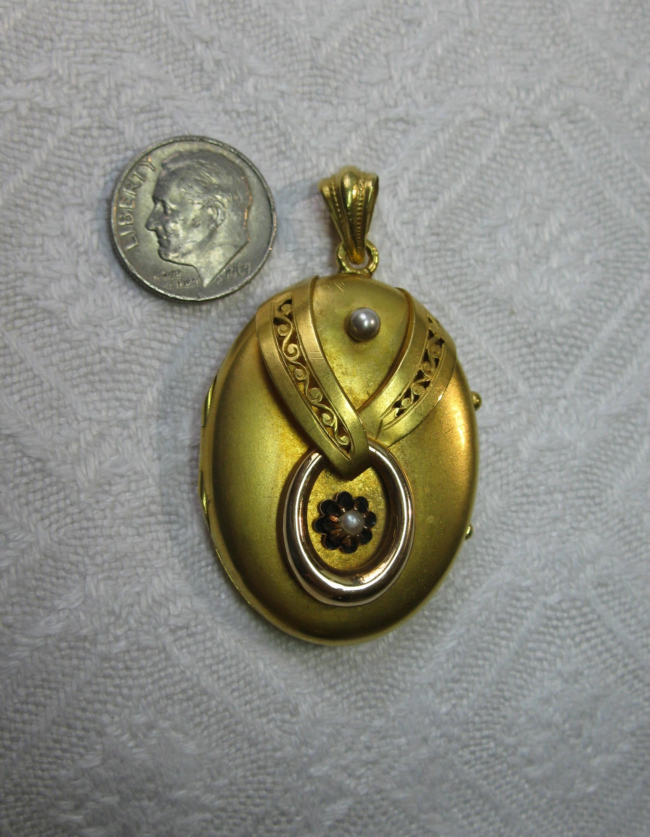 antique victorian gold lockets