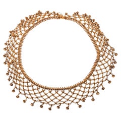 Vintage 18K Gold Mesh Necklace - Arthur Marder Fine Jewelry