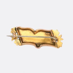 Antique Victorian Gold MIZPAH Bible Brooch