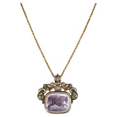 Collares colgantes de oro de 14k