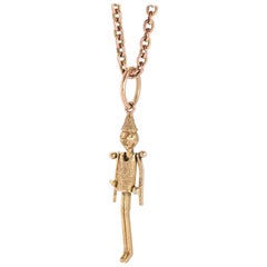 Antique Victorian Gold Pinocchio Charm