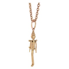 Antique Victorian Gold Pinocchio Charm