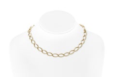 Antique Victorian Gold Watch Fob Link Necklace