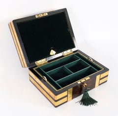 Antique Victorian Gonçalo Alves Jewellery Casket F. L. Hausburg 19th Century