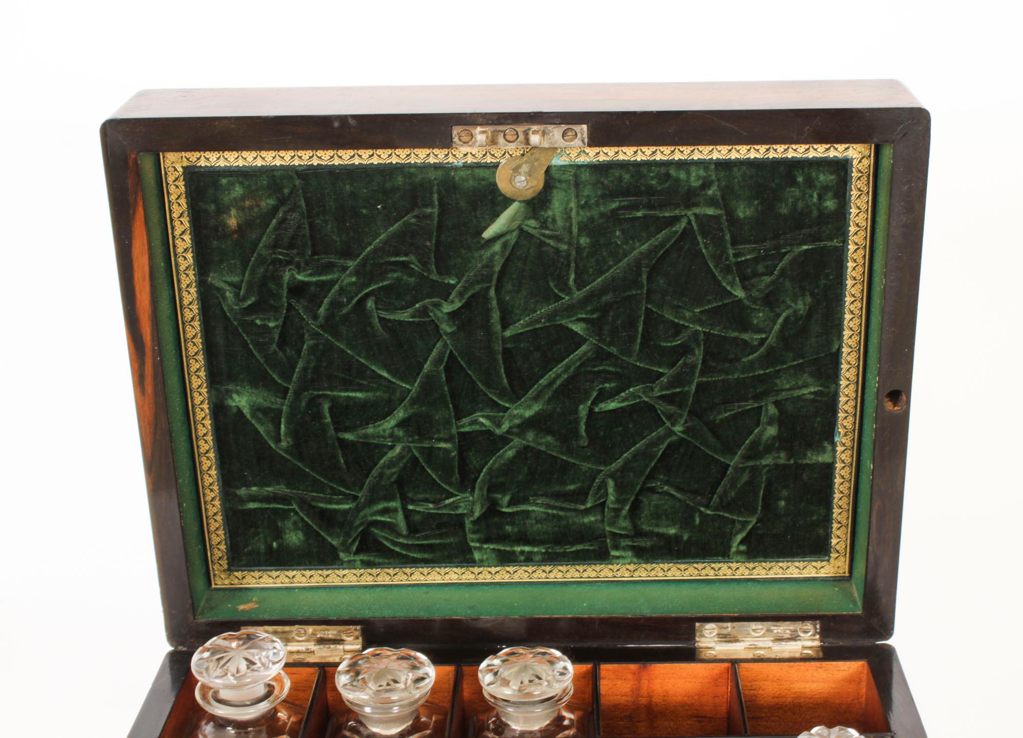 Antique Victorian Gonçalo Alves Vanity Box 1860s For Sale 4