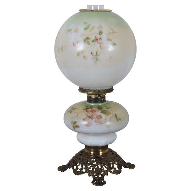 Antique Gone With The Wind Lamp For Sale