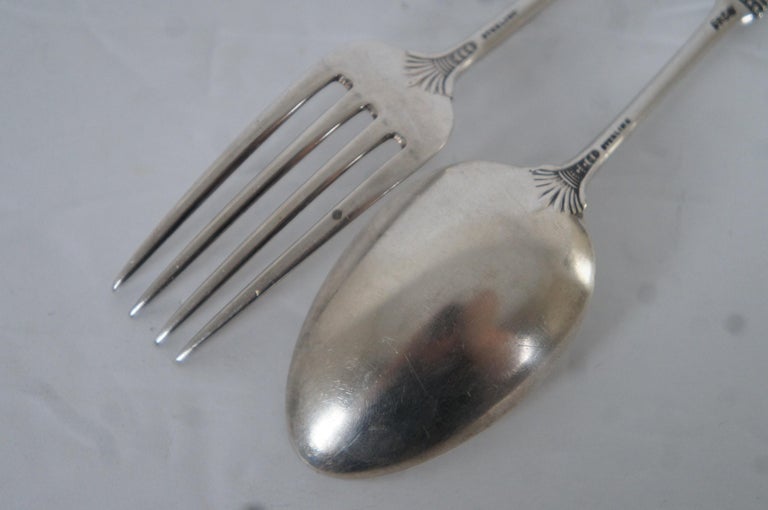 White Paisley by Gorham Sterling Silver Flatware Service for 8 Set 45 pieces
