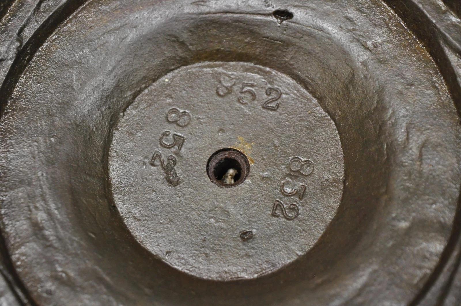 Antique Victorian Green Marble Cast Iron Pedestal Base Smoking Stand Side Table en vente 3