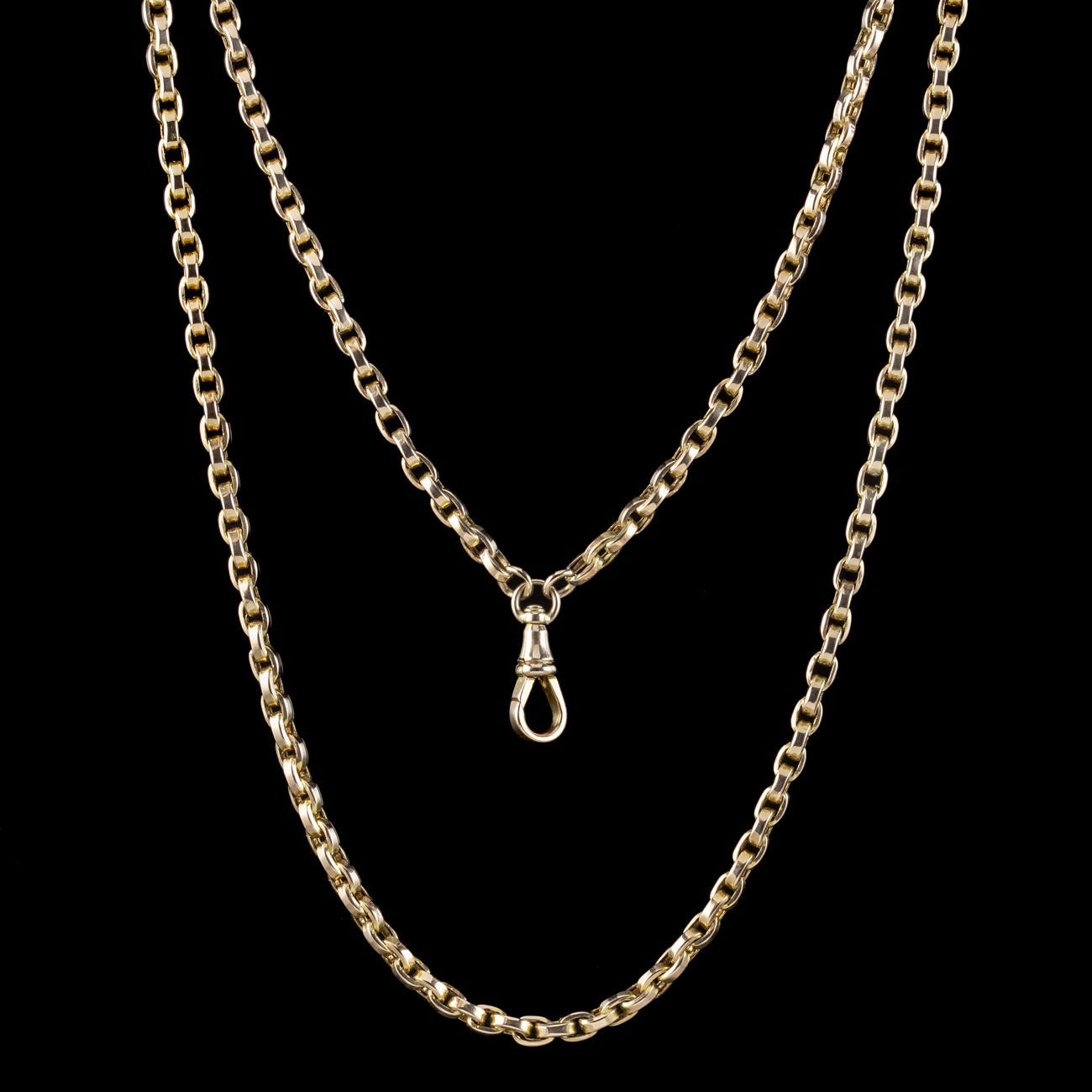 22k gold double box chain twist pattern 4.200 gm unisex 3 mm india 18 chain