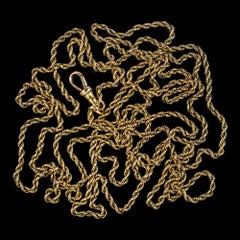 Antique Victorian Guard Chain in 15 Carat Gold