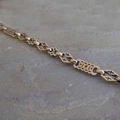 Antikes viktorianisches Halb-Albert-Uhrenketten-Armband:: um 1900