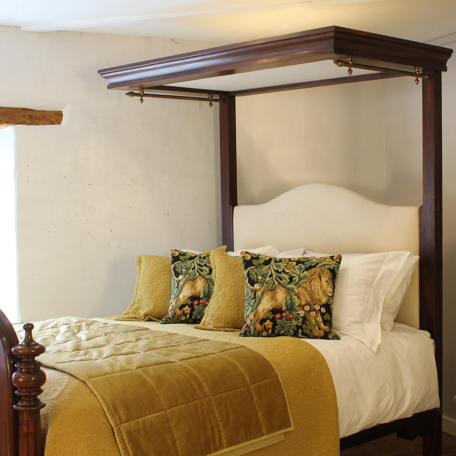 Antique Victorian Half Tester Bed, WHT14 For Sale 2