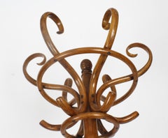 Antique Victorian Hall Umbrella Coat Bentwood Stand 19th Century