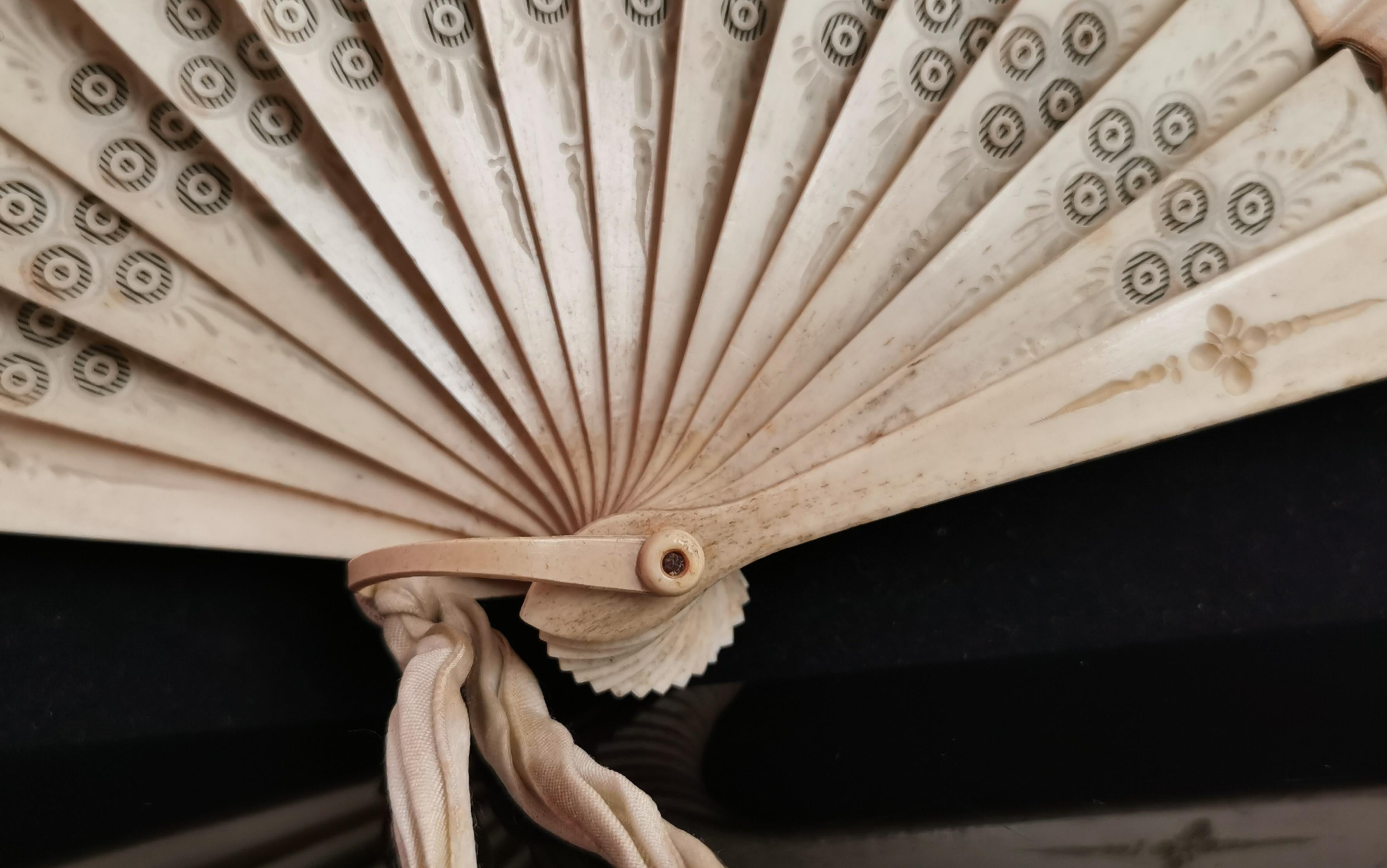 antique hand fan
