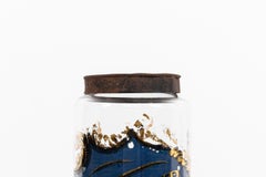 Antique Victorian Hand Painted Glass Apothecary Sulphur Chemist Jar. c.1890