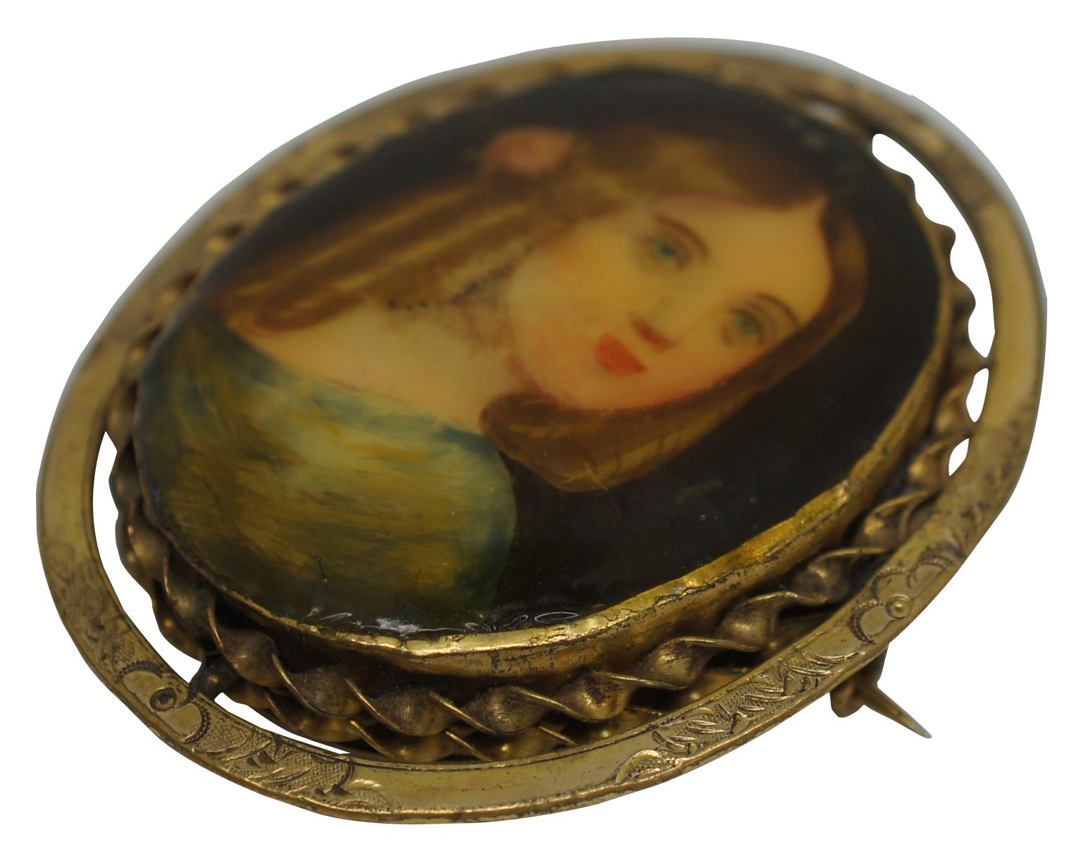 victorian lady brooch
