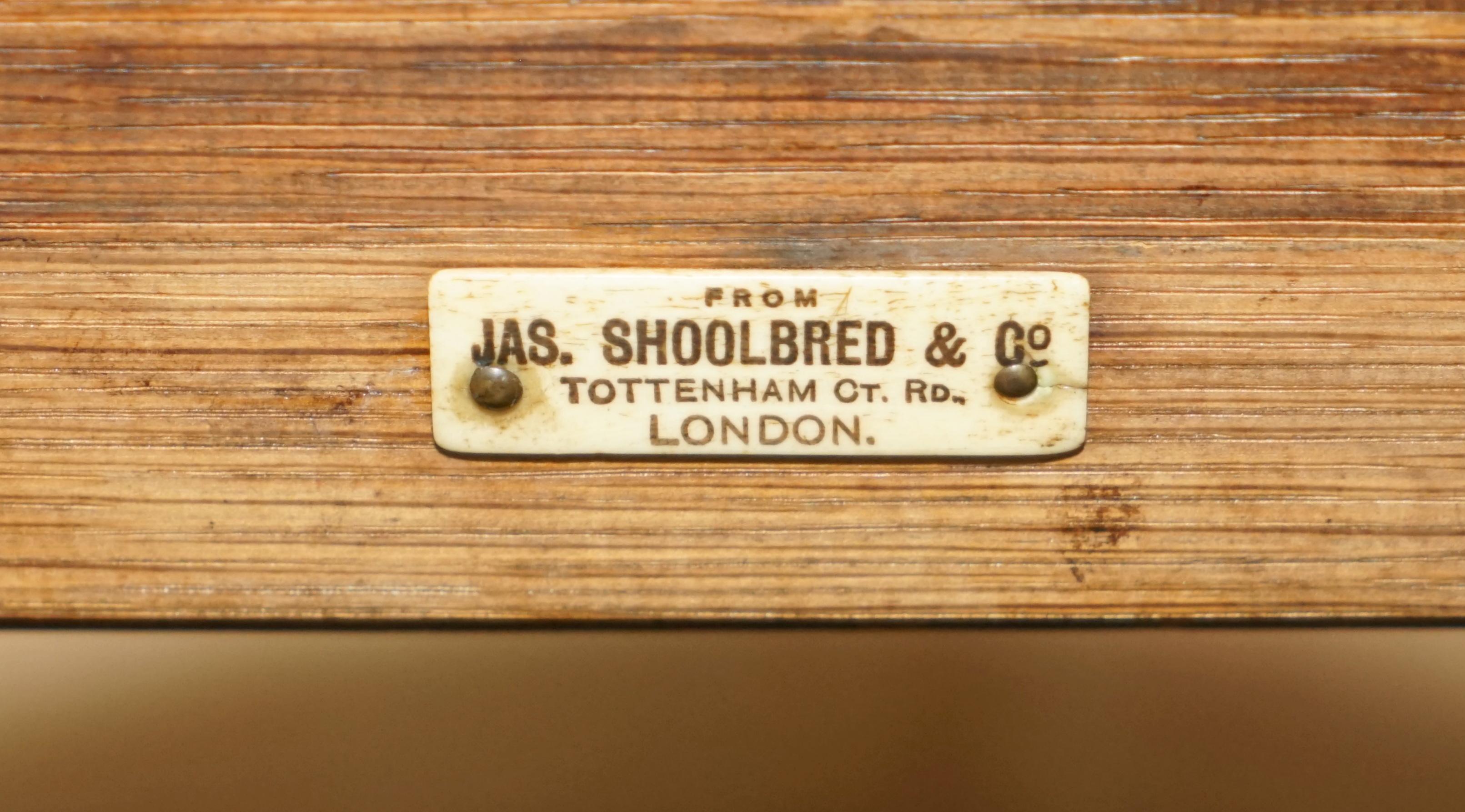 ANTIQUE ViCTORIAN HARDWOOD & BRASS JAMES JAS SHOOLBRED STICK UMBRELLA STANd For Sale 11