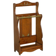 ANTICO LEGNO DURO E OTTONE DI JAMES JAS SHOOLBred STICK UMBRELLA STANd