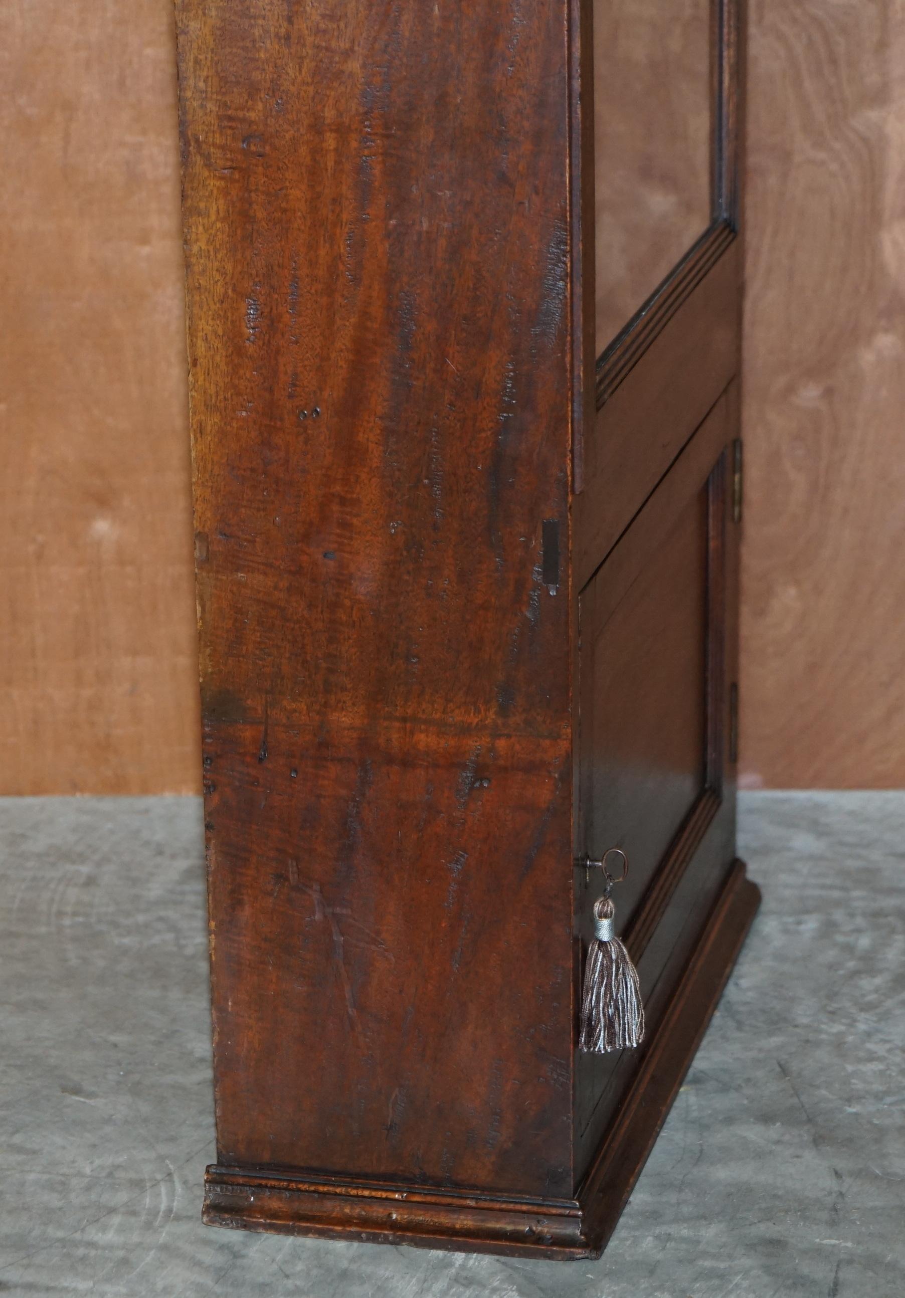 Antique Victorian Hardwood Gun Case or Cupboard Converted into Library Bookcase 3