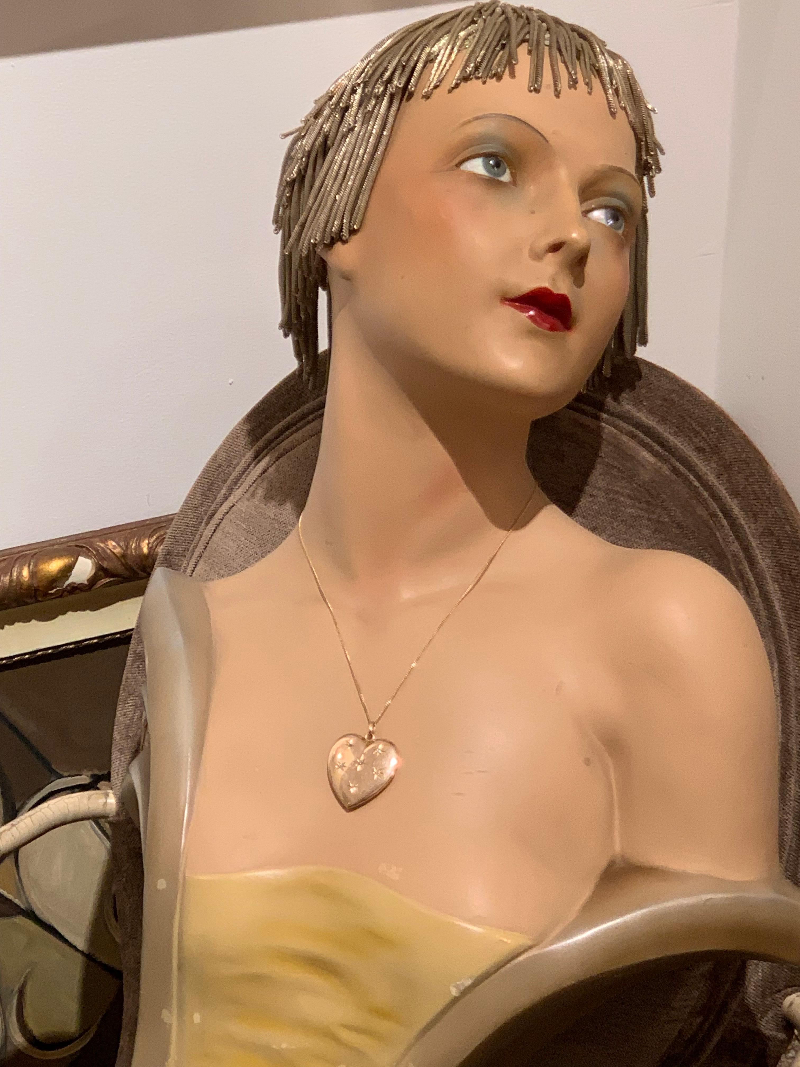 Women's Antique Victorian Heart Locket Pendant 14 Karat Rose Gold Diamonds For Sale