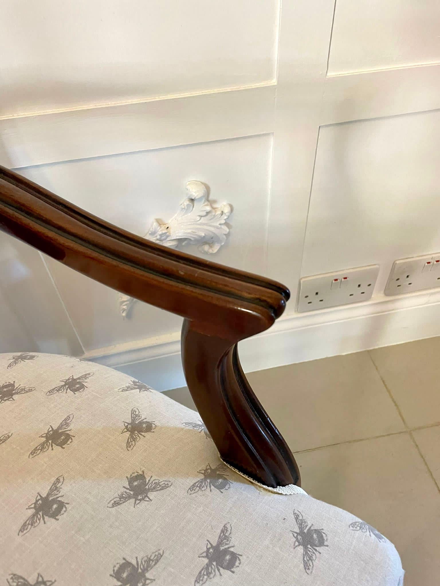 Antiker viktorianischer Mahagoni-Sessel im Hepplewhite-Stil (Sonstiges) im Angebot