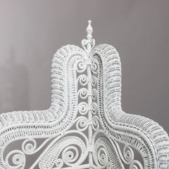 Antique Victorian Heywood Wakefield (attr.) Photographers Chair, Circa 1890