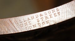 Antique Victorian Holland & Sons Mount Street London Hand Carved Display Cabinet