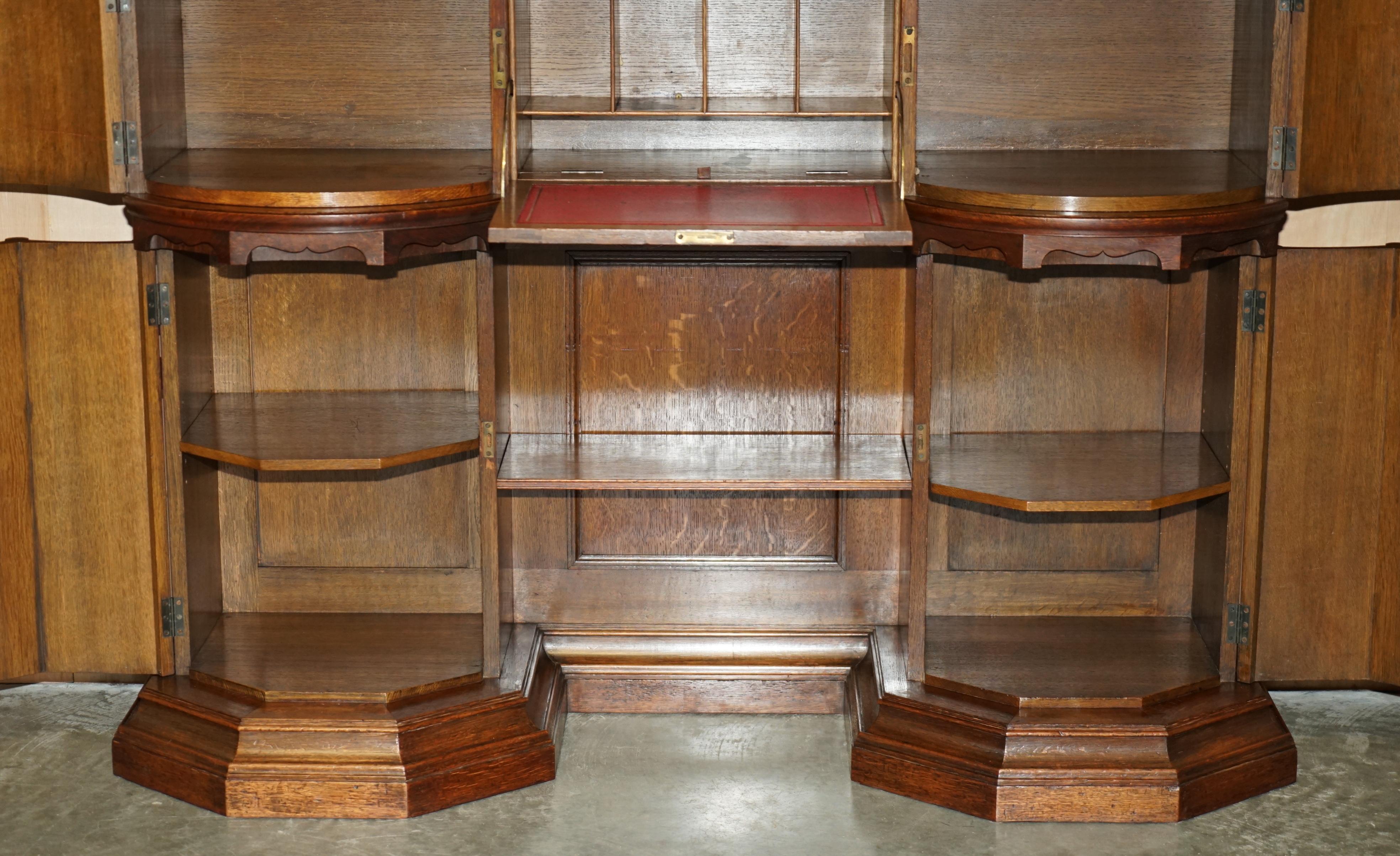 Antique Victorian Holland & Sons Mount Street London Hand Carved Display Cabinet For Sale 13