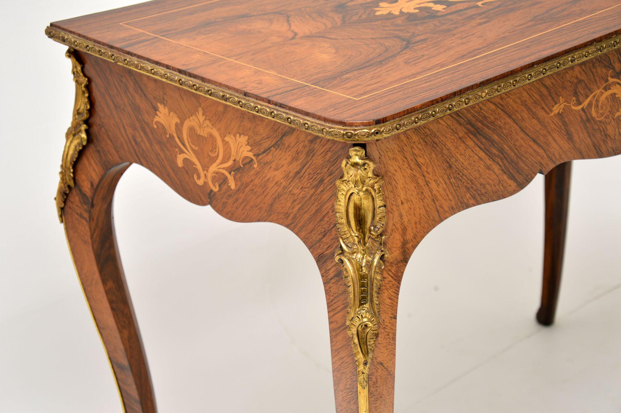 Antique Victorian Inlaid Console Table In Good Condition In London, GB