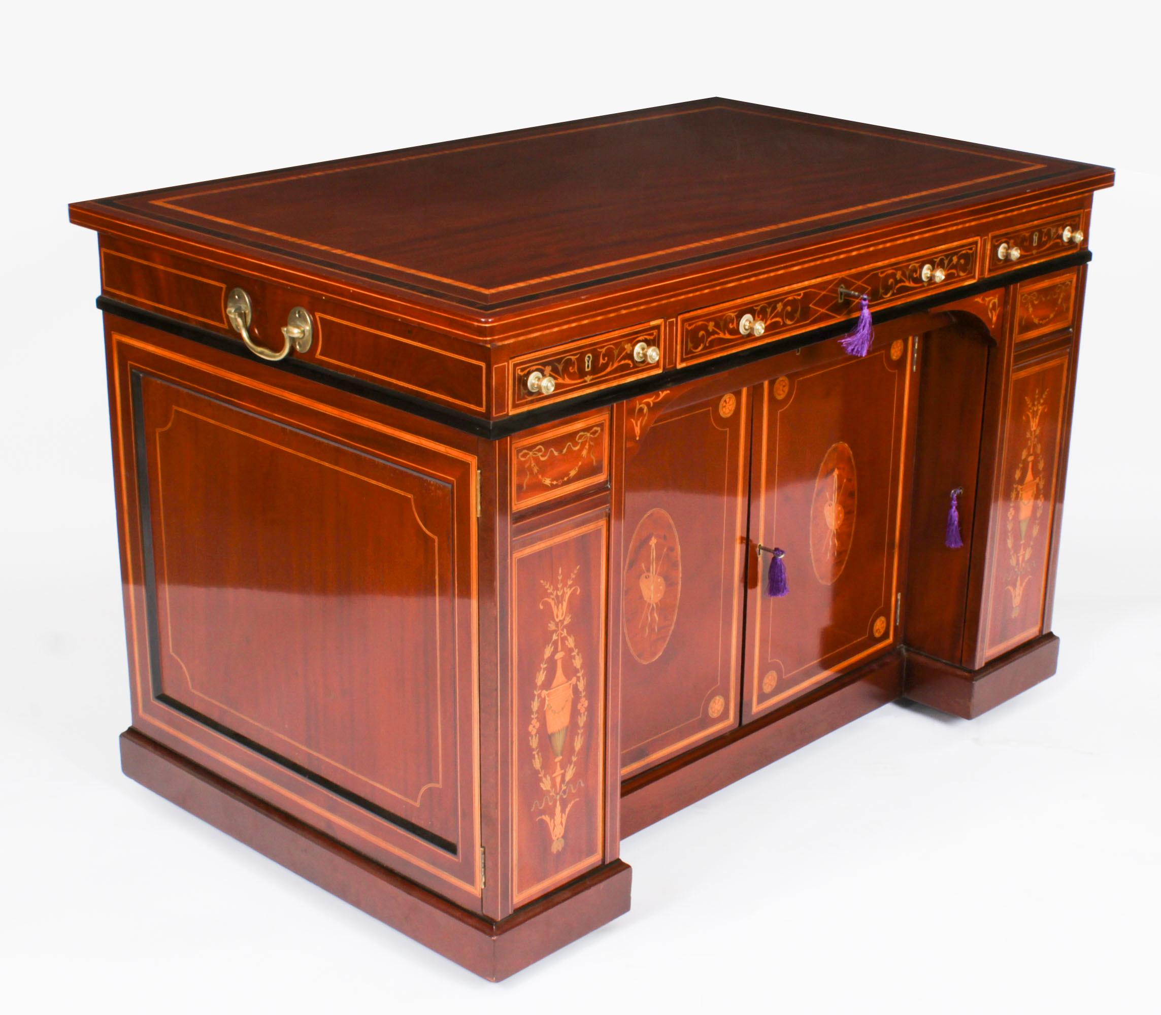 Antique Victorian Mahogany Architects Desk by Edwards & Roberts 19th Century 13