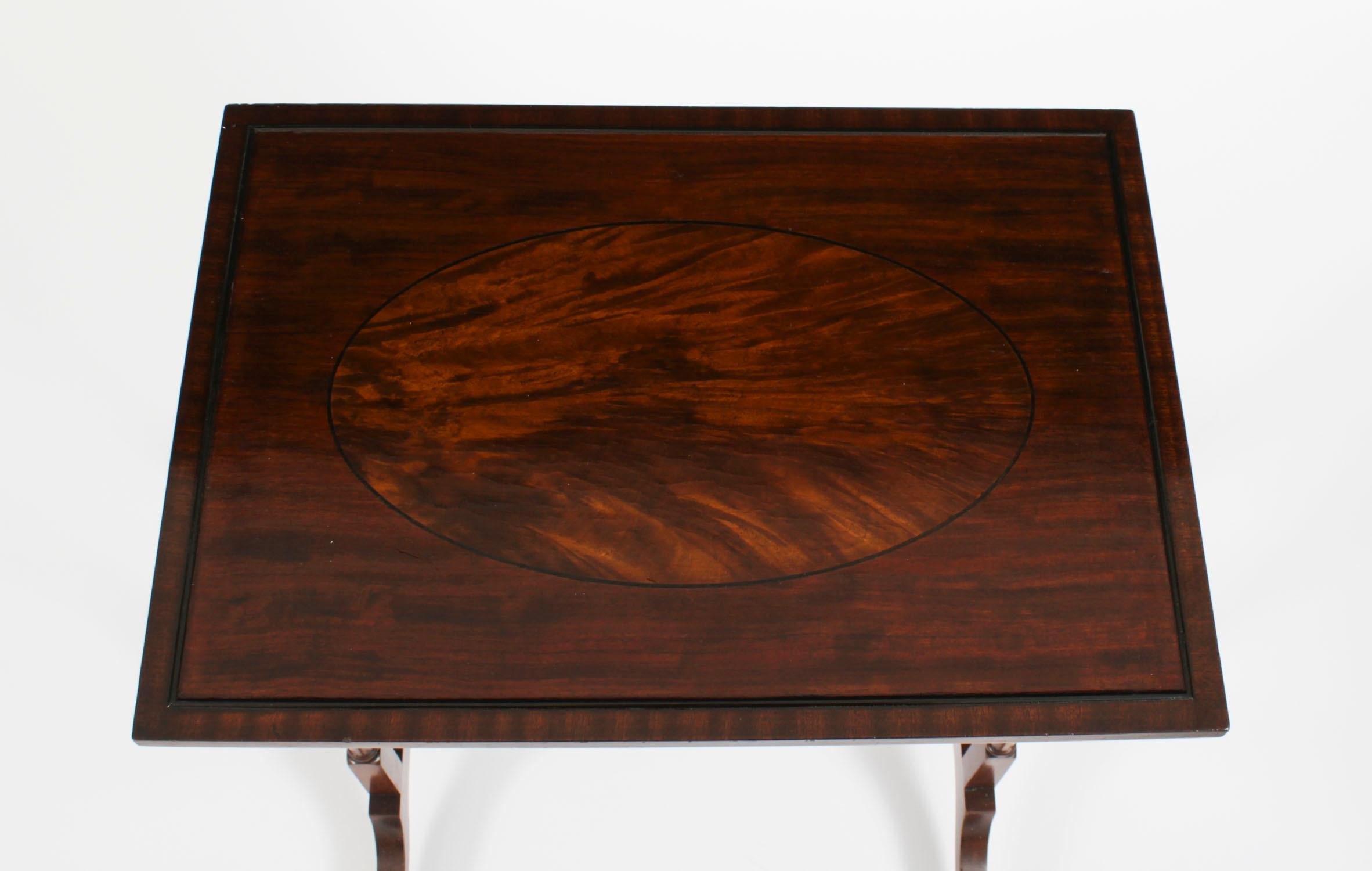 Antique Victorian Inlaid Nest of 3 Tables 19th Century 3