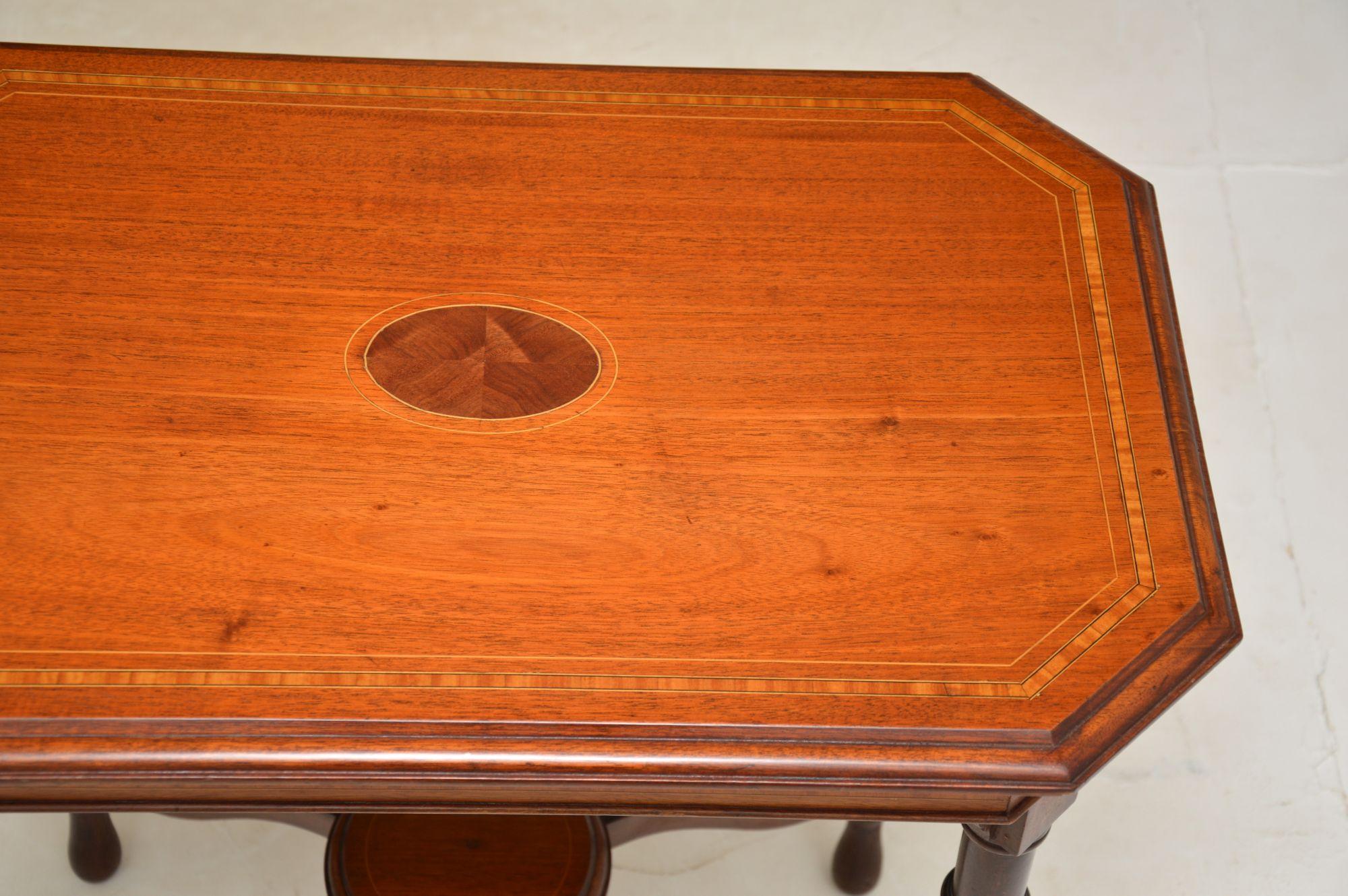 Antique Victorian Inlaid Occasional Side Table In Good Condition In London, GB