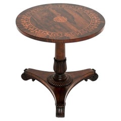 Antique Victorian Inlaid Occasional Side Table