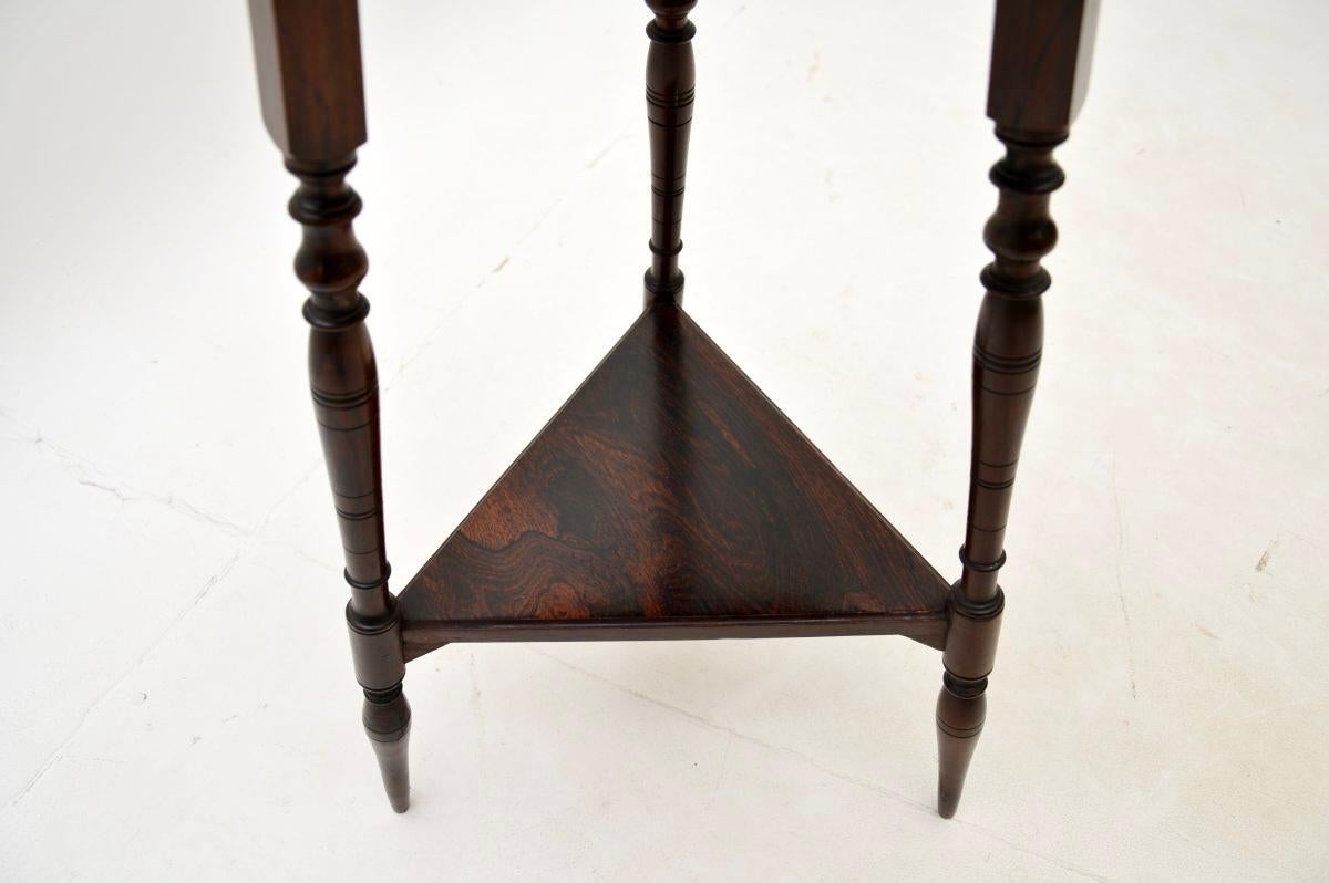 Antique Victorian Inlaid Side Table In Good Condition In London, GB