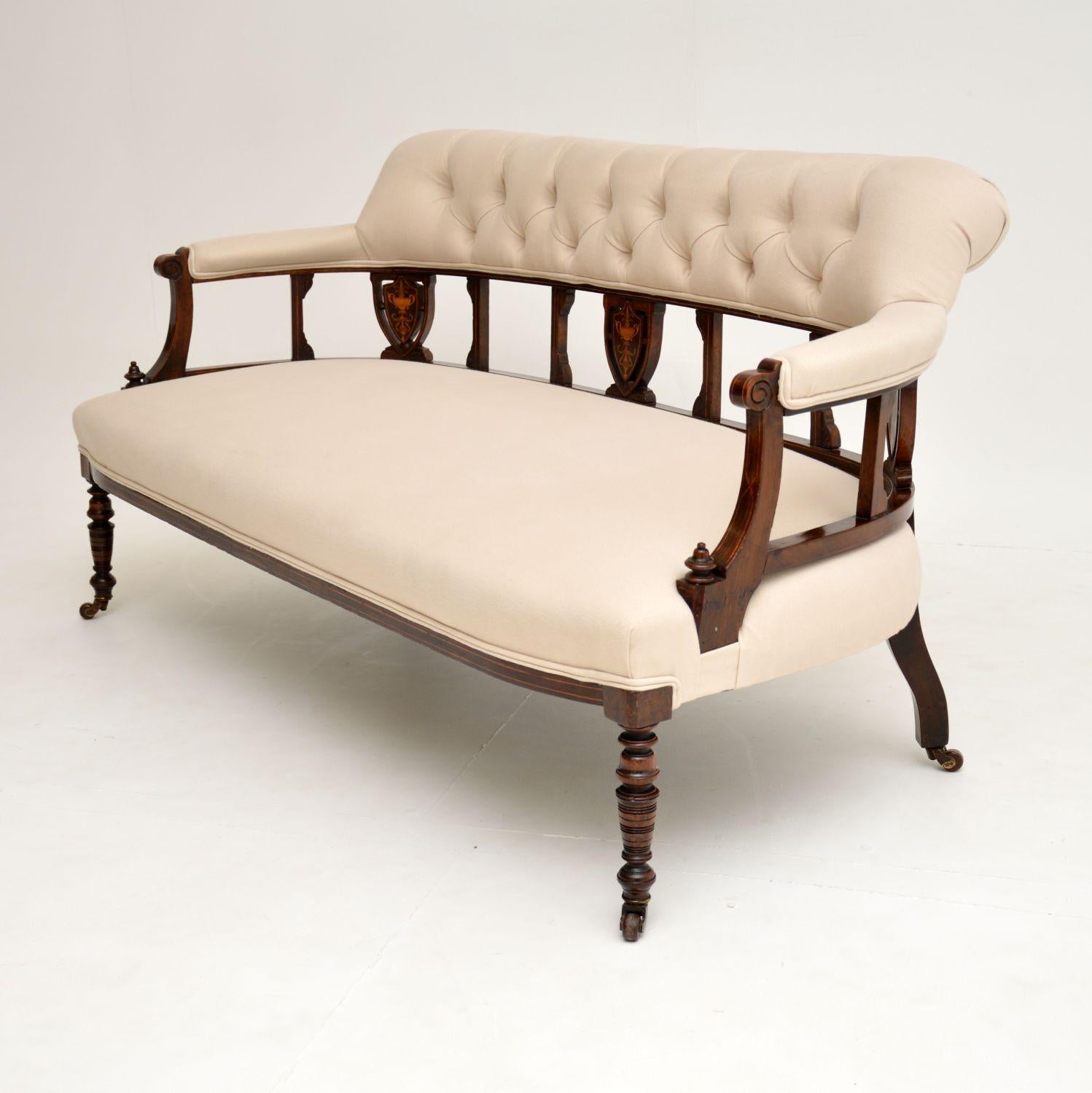 antique wooden settee