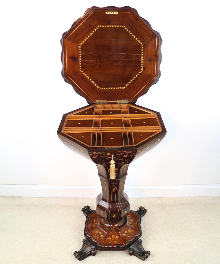 Antique Victorian Irish Killarney Work Arbutus Marquetry ...