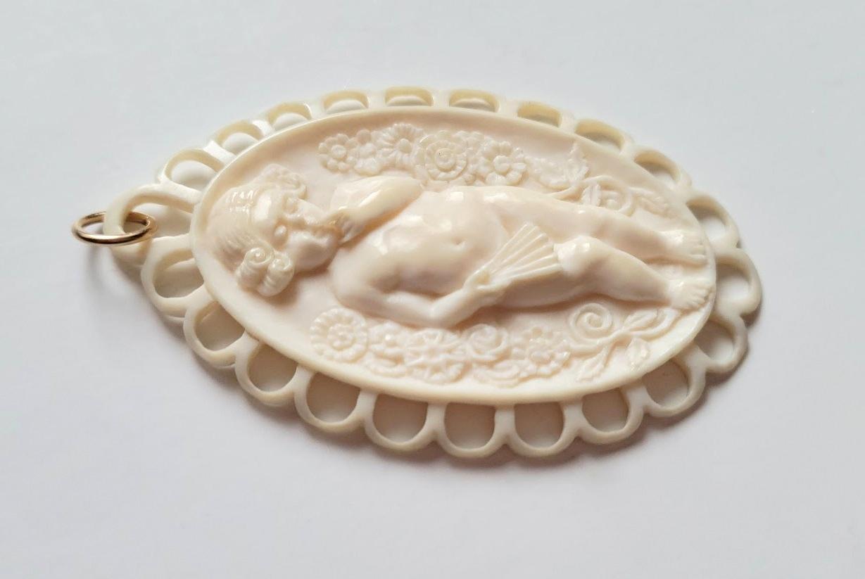 carved ivory pendant