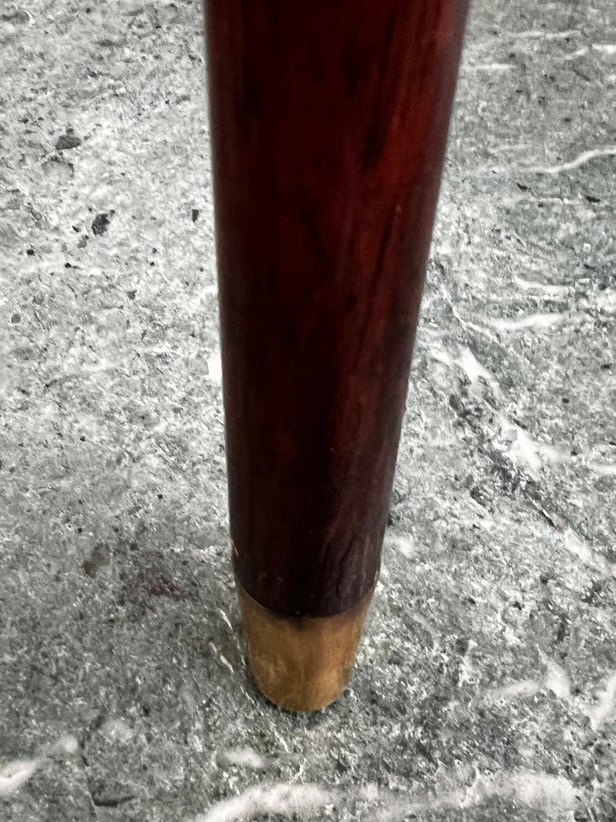 Late Victorian Antique Victorian Ivory Rosewood Walking Cane Stick G.N.C. Viceroy of India For Sale