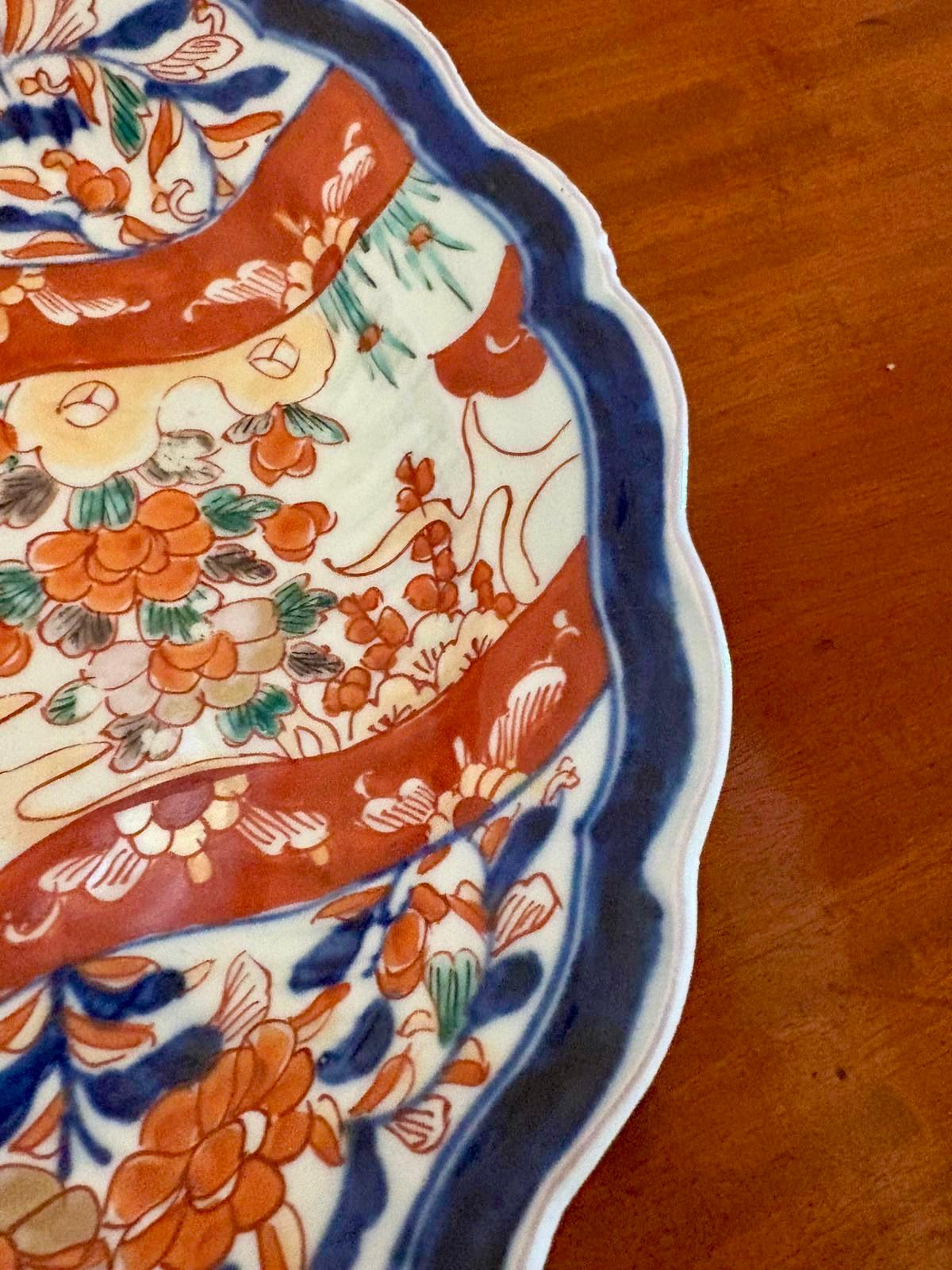 Vittoriano Antico piatto Imari vittoriano di qualità giapponese in vendita