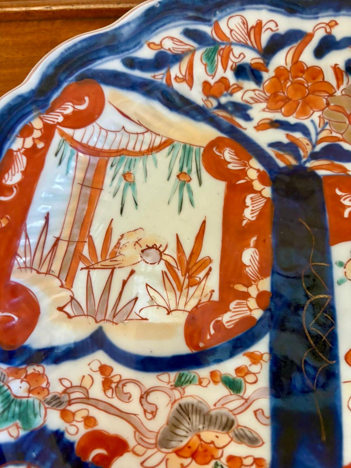 Giapponese Antico piatto Imari vittoriano di qualità giapponese in vendita