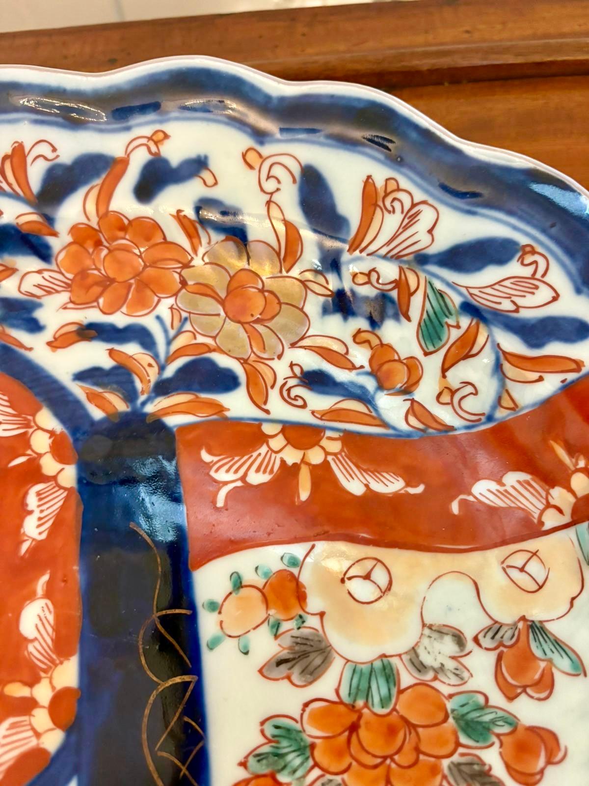 Antico piatto Imari vittoriano di qualità giapponese In condizioni buone in vendita a Suffolk, GB