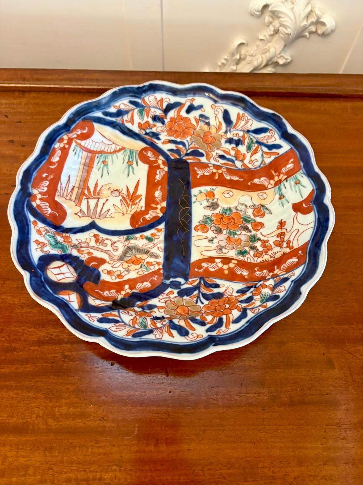 Ceramica Antico piatto Imari vittoriano di qualità giapponese in vendita