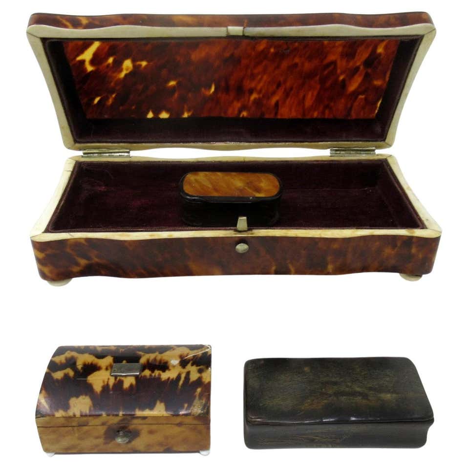Tortoise Shell Boxes - 54 For Sale at 1stDibs | antique tortoise shell ...