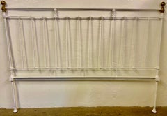 Antique Victorian King Metal Headboard