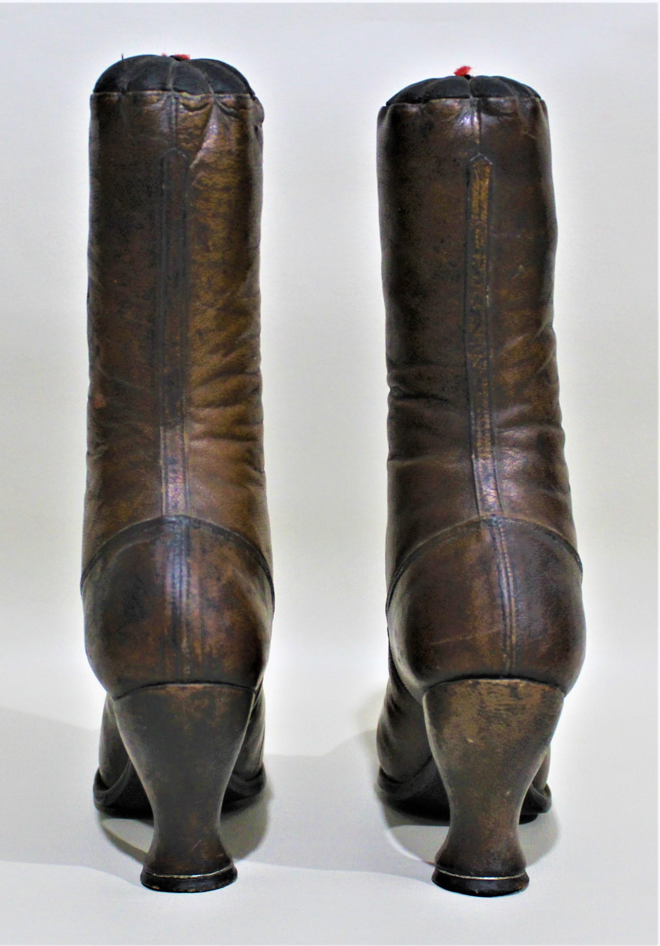 Antique Victorian Ladies Leather Piedmont Shoes Boots Mercantile Store ...