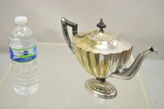 Antique Victorian L.B.S. Co England Silver Plated "PMP" Monogram Tea Pot